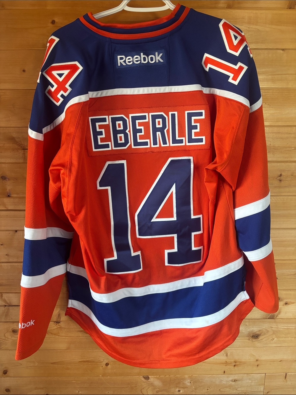 Reebok Men’s Orange and Blue Eberle #14 Hockey Jersey